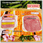 Aroma Bali frozen pork HAM SMOKED sliced 250g